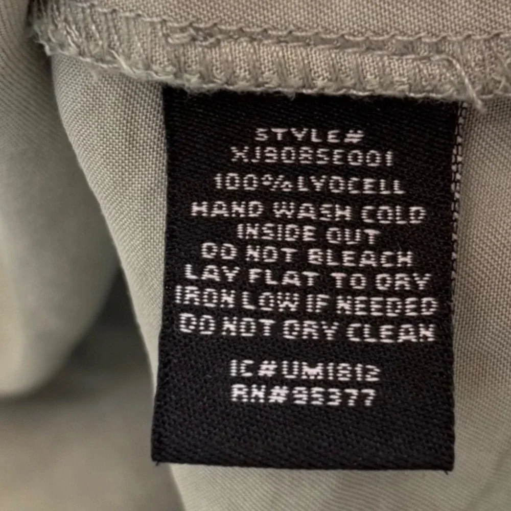 Sanctuary Utility Jacket, Sage Green Lyocell Medium | Drape‎ Safari Workwear